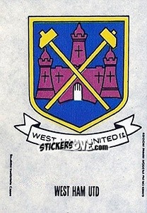 Sticker Scudetto West Ham United - Calciatori 1968-1969 - Panini