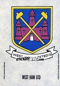 Sticker Scudetto West Ham United - Calciatori 1968-1969 n. 592 - Panini