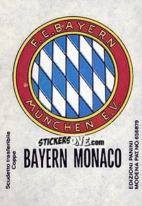 Cromo Scudetto Bayern Munich - Calciatori 1968-1969 - Panini