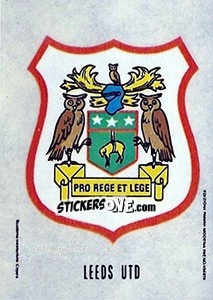 Sticker Scudetto Leeds United - Calciatori 1968-1969 - Panini