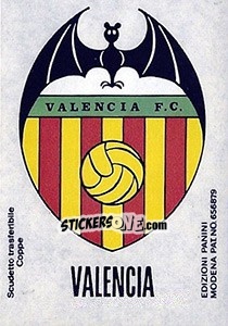 Sticker Scudetto Valencia - Calciatori 1968-1969 - Panini