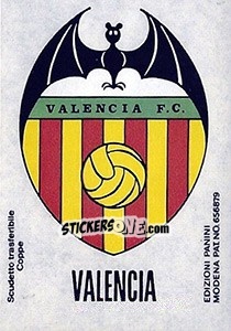 Sticker Scudetto Valencia - Calciatori 1968-1969 n. 609 - Panini
