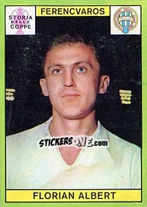 Sticker Florian Albert - Calciatori 1968-1969 n. 614 - Panini