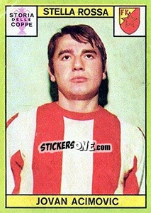 Sticker Acimovic - Calciatori 1968-1969 - Panini