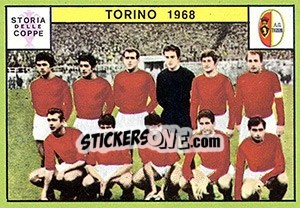 Sticker Torino 1968 - Calciatori 1968-1969 n. 628 - Panini