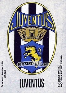 Figurina Scudetto Juventus - Calciatori 1968-1969 - Panini