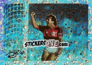 Sticker Zico - Campeonato Brasileiro 1997 n. 4 - Panini