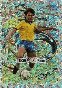 Cromo Zico - Campeonato Brasileiro 1997 - Panini