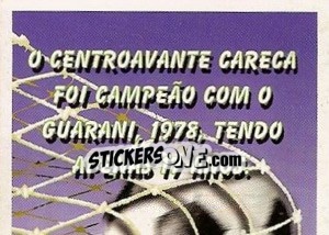 Figurina Jogador mais novo (puzzle 1) - Campeonato Brasileiro 1997 - Panini