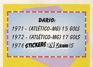 Sticker Primero jogador artilheiro em 3 oportunidades (puzzle 1) - Campeonato Brasileiro 1997 n. 354 - Panini