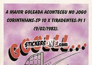 Figurina Major goleade na História Brasileirão (puzzle 1) - Campeonato Brasileiro 1997 - Panini