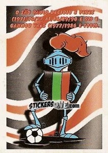 Sticker Time decidiu mais vezes o Brasileiro - Campeonato Brasileiro 1997 n. 367 - Panini