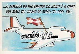 Figurina Clube mais vai viajar de avião na maratona Brasileiro 1997