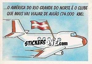 Sticker Clube mais vai viajar de avião na maratona Brasileiro 1997