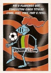 Sticker Time Mais Títulos Conquistou Na História - Campeonato Brasileiro 1997 n. 384 - Panini