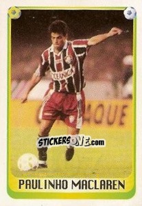 Cromo Paulinho Maclaren - Campeonato Brasileiro 1997 - Panini