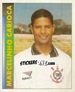 Figurina Marcelinho Carioca - Campeonato Brasileiro 1996 - Panini