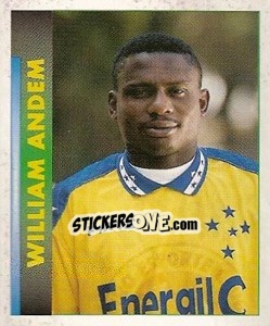 Cromo William Andem - Campeonato Brasileiro 1996 - Panini