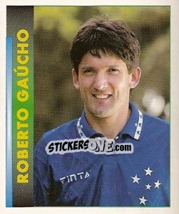 Figurina Roberto Gaúcho - Campeonato Brasileiro 1996 - Panini