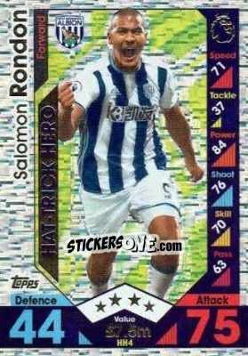Sticker Salomon Rondon - English Premier League 2016-2017. Match Attax Extra n. HH4 - Topps