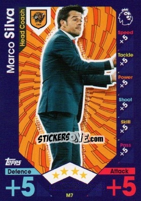 Sticker Marco Silva - English Premier League 2016-2017. Match Attax Extra - Topps