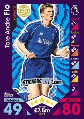 Cromo Tore Andre Flo - English Premier League 2016-2017. Match Attax Extra - Topps