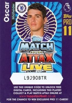 Cromo Oscar - English Premier League 2016-2017. Match Attax Extra n. P6 - Topps