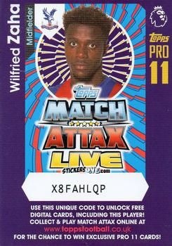 Sticker Wilfried Zaha - English Premier League 2016-2017. Match Attax Extra n. P7 - Topps