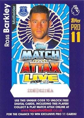 Sticker Ross Barkley - English Premier League 2016-2017. Match Attax Extra n. P8 - Topps