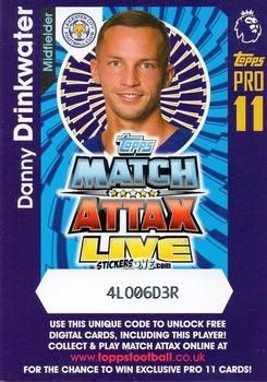 Sticker Danny Drinkwater - English Premier League 2016-2017. Match Attax Extra n. P11 - Topps