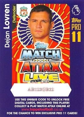 Sticker Dejan Lovren - English Premier League 2016-2017. Match Attax Extra n. P13 - Topps