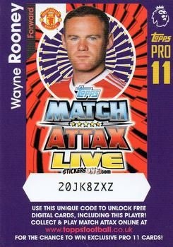 Cromo Wayne Rooney - English Premier League 2016-2017. Match Attax Extra n. P18 - Topps