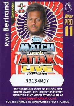 Figurina Ryan Bertrand - English Premier League 2016-2017. Match Attax Extra n. P20 - Topps