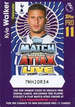 Cromo Kyle Walker - English Premier League 2016-2017. Match Attax Extra n. P27 - Topps