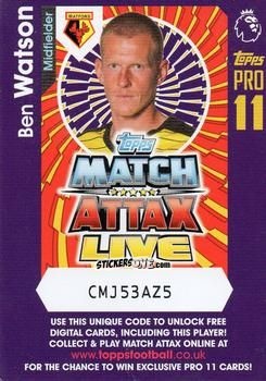 Cromo Ben Watson - English Premier League 2016-2017. Match Attax Extra n. P29 - Topps