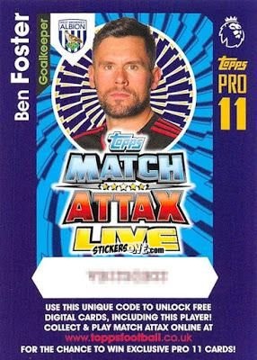 Sticker Ben Foster - English Premier League 2016-2017. Match Attax Extra n. P30 - Topps
