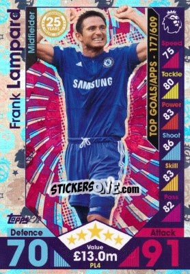 Figurina Frank Lampard - English Premier League 2016-2017. Match Attax Extra - Topps