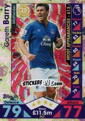 Figurina Gareth Barry - English Premier League 2016-2017. Match Attax Extra - Topps