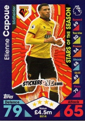 Figurina Etienne Capoue - English Premier League 2016-2017. Match Attax Extra - Topps