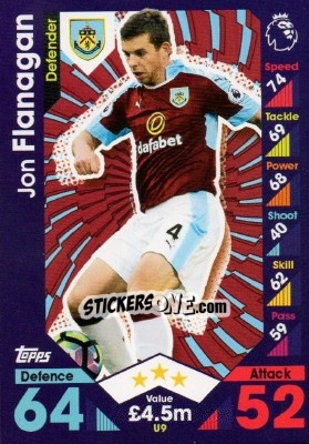 Cromo Jon Flanagan - English Premier League 2016-2017. Match Attax Extra - Topps