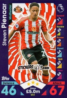 Sticker Steven Pienaar - English Premier League 2016-2017. Match Attax Extra - Topps