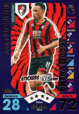 Sticker Junior Stanislas - English Premier League 2016-2017. Match Attax Extra - Topps