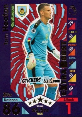 Sticker Tom Heaton - English Premier League 2016-2017. Match Attax Extra - Topps