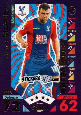 Cromo James McArthur - English Premier League 2016-2017. Match Attax Extra - Topps