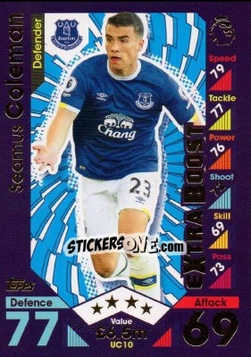 Figurina Seamus Coleman - English Premier League 2016-2017. Match Attax Extra - Topps