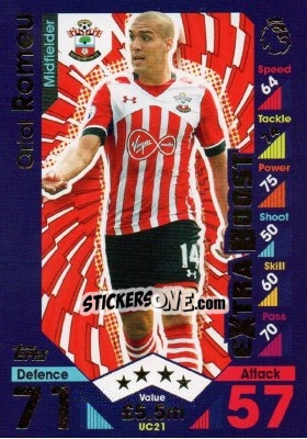 Cromo Oriol Romeu - English Premier League 2016-2017. Match Attax Extra - Topps