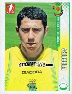 Sticker Ferreira - Futebol 2008-2009 n. 186 - Panini