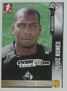 Figurina Luiz Nunes (Academica) - Futebol 2008-2009 - Panini