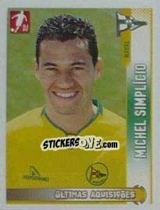 Figurina Michel Simplicio (Naval) - Futebol 2008-2009 - Panini