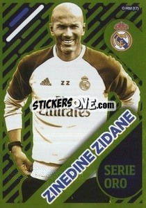 Sticker Zinedine Zidane (Serie Oro) - Real Madrid 2016-2017 n. 39 - Panini